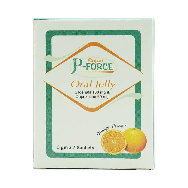 雙效果凍威而鋼 Super P Force Oral Jelly 160mg 7包裝｜30分鐘快速起效，同時改善ED與早洩